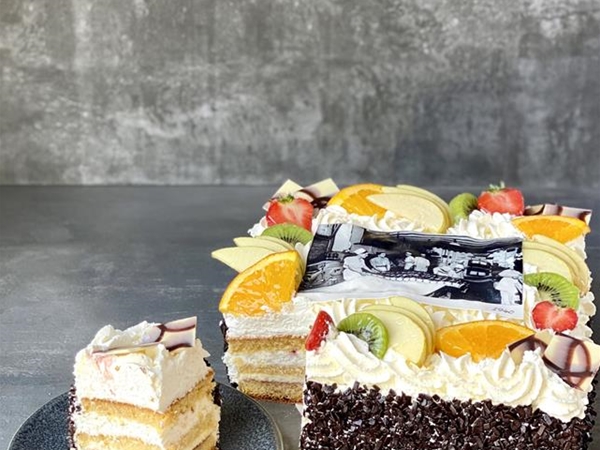 Slagroom fototaart 12 personen