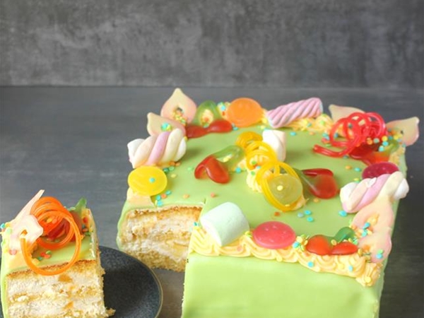 Marsepeintaart 8 personen